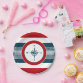 Assiettes En Carton Nautical design (Fête)