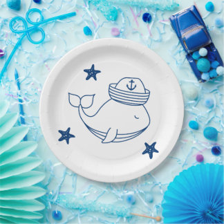 Assiettes En Carton nautical theme birthday party