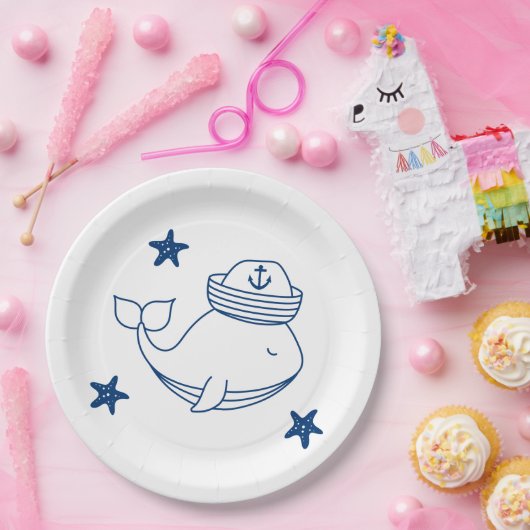 Assiettes En Carton nautical theme birthday party (Fête)