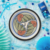 Assiettes En Carton Nautilus Monogrammé (Fête)