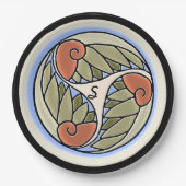 Assiettes En Carton Nautilus Monogrammé (Devant)