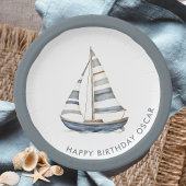 Assiettes En Carton Nautique voilier