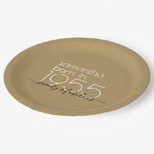 Assiettes En Carton Né en 1955 Soixante-dix fabuleux 70e anniversaire  (Angle)