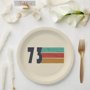 Assiettes En Carton né en 1973 cadeau d'anniversaire vintage