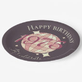 Assiettes En Carton Né en 1975 50e anniversaire déco de fête Papier Pl (Angle)