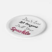 Assiettes En Carton Ne faites pas laissez jamais n'importe qui (Angle)