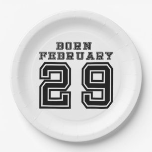 Assiettes En Carton Né le 29 février