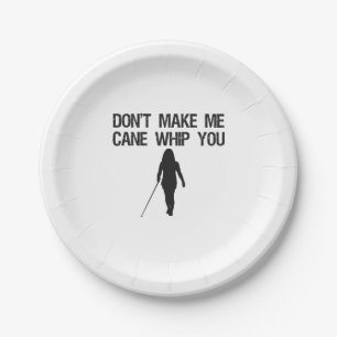 Assiettes En Carton Ne me fais pas me faire Cabot Whip tu Drôle sarcas