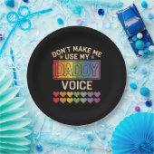 Assiettes En Carton Ne m'oblige pas à utiliser Daddy Voice Gay Rainbow (Fête)