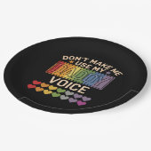 Assiettes En Carton Ne m'oblige pas à utiliser Daddy Voice Gay Rainbow (Angle)