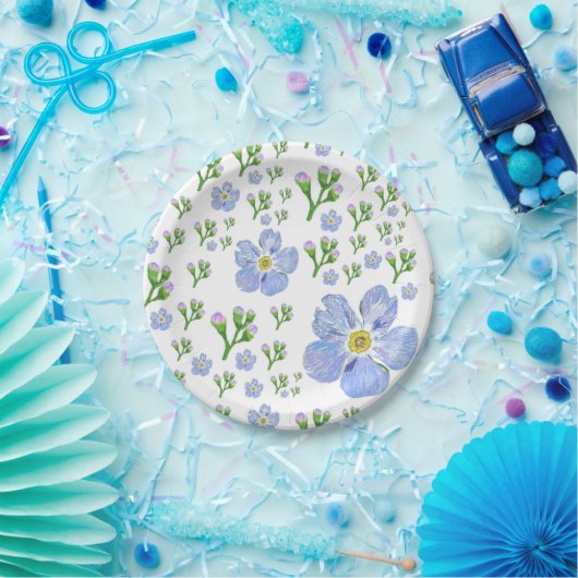 Assiettes En Carton ne m'oubliez pas non plus (Fête)