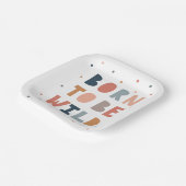 Assiettes En Carton Né pour être sauvage (Angulaire)