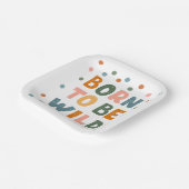 Assiettes En Carton Né Pour Être Sauvage (Angulaire)