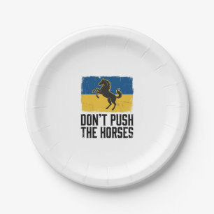 Assiettes En Carton Ne Pousse Pas Le Cheval Cheval Vintage