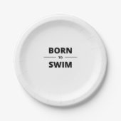 ASSIETTES EN CARTON NÉE POUR NAGER (Devant)