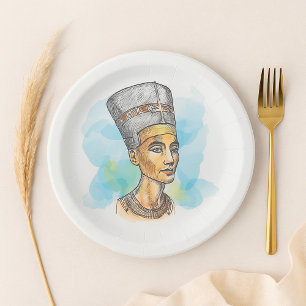 Assiettes En Carton Néfertiti