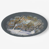 Assiettes En Carton Neige (Angle)