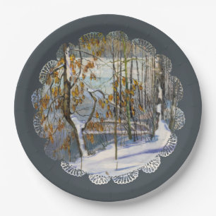 Assiettes En Carton Neige