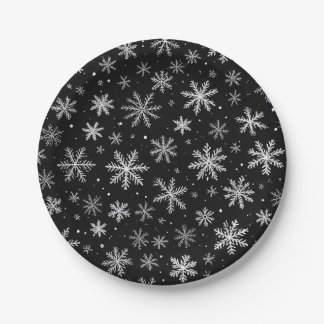 Assiettes En Carton neige