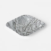 ASSIETTES EN CARTON NEIGE SUR LES BRANCHES (Angulaire)