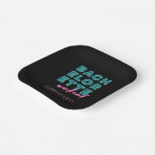 Assiettes En Carton Neon Blue & Pink Bachelorette Week-end (Angulaire)