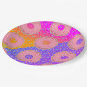 Assiettes En Carton Neon dégradant et Fête des ânes (Angle)