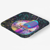 Assiettes En Carton Neon Disco Ball Karaoke fête d'anniversaire (Angulaire)
