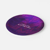 Assiettes En Carton Neon Glow fête d'anniversaire Urban Club Plates (Angle)