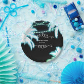 Assiettes En Carton Neon Jouant Palm Trees Plage Fête été (Fête)