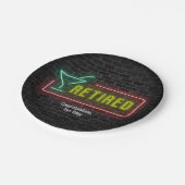 Assiettes En Carton Neon marquee for Retirement Party (Angle)