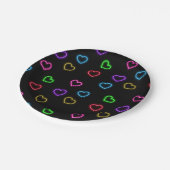 Assiettes En Carton Neon Valentine (Angle)