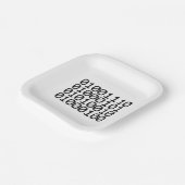 ASSIETTES EN CARTON NERD BINAIRE (Angulaire)