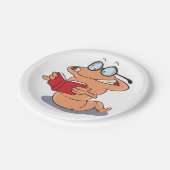 Assiettes En Carton Nerdy Bookworm Lire Un Livre (Angle)