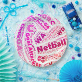 Assiettes En Carton Net-ball orienté de sport (Fête)