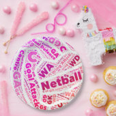 Assiettes En Carton Net-ball orienté de sport (Fête)