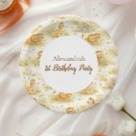 Assiettes En Carton Neutral Safari Wild One Floral First Birthday<br><div class="desc">A soft and charming safari-themed design featuring gentle watercolor animals surrounded by delicate wildflowers and botanical greenery. Sweet lions, giraffes, elephants, and zebras create a whimsical storybook scene in warm neutral tones of beige, cream, and soft sage. The elegant arch layout and botanical details give this design a timeless and...</div>