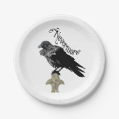 Assiettes En Carton Nevermore Raven (Devant)