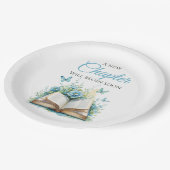 Assiettes En Carton New Chapter Begin Blue Boy Brunch Book Baby Shower (Angle)