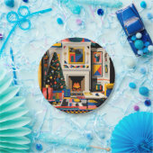 Assiettes En Carton New Wave 1980s Pop Art Christmas (Fête)