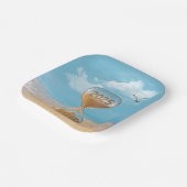 Assiettes En Carton New Year 2026 Sand Timer With Starfish (Angulaire)