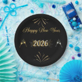 Assiettes En Carton New Year Sparkle Paper Plate (Fête)