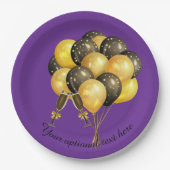 Assiettes En Carton New Years Anniversary Party (Devant)