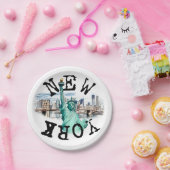 Assiettes En Carton New York (Fête)