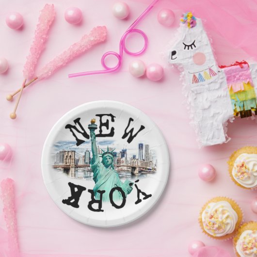 Assiettes En Carton New York (Fête)