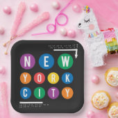 Assiettes En Carton New York (Fête)