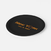 Assiettes En Carton New York 2024 Éclipse solaire totale (Angle)