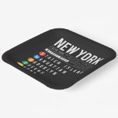 Assiettes En Carton New York 5 Boroughs (Angulaire)