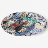 Assiettes En Carton New York City coloré moderne (Angle)