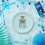 Assiettes En Carton New York City Hanoukka NYC Menorah Holiday Blue<br><div class="desc">Il présente une illustration originale d'un repère classique de NYC "habillé" pour la saison des Fêtes. Ne vois-tu pas ce que tu cherches ? Vous avez besoin d'aide pour la personnalisation ? Contactez Rebecca pour avoir quelque chose conçu pour vous.</div>