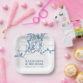 Assiettes En Carton Newport RI Mariage Engagement Party (Fête)